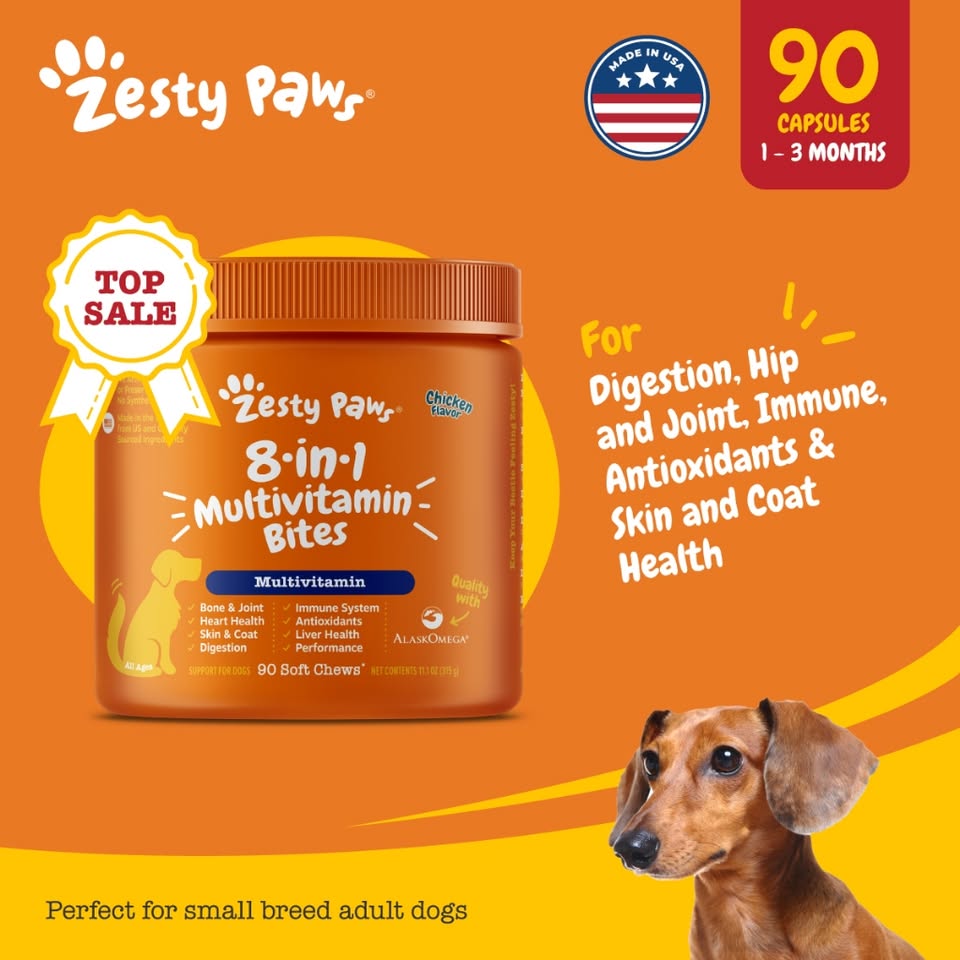 Zesty Paws - Multivitaminico Para Perros 8 en 1