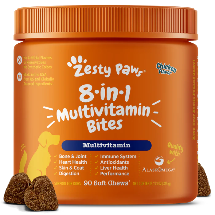 Zesty Paws - Multivitaminico Para Perros 8 en 1